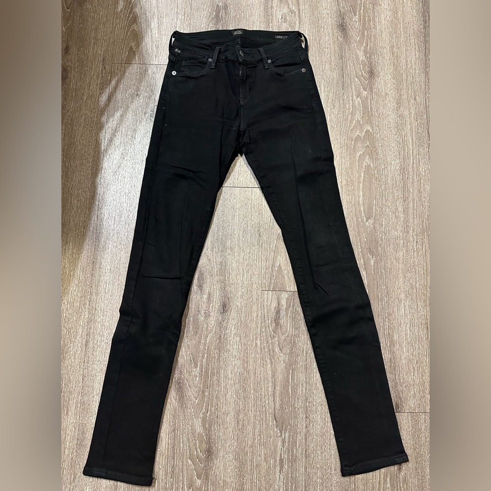 Citizens of Humanity Jeans Avedon Slick Skinny Leg Black Size 26